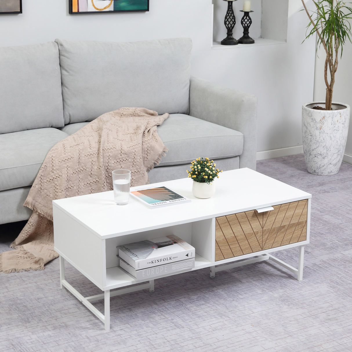 immagine-2-easycomfort-easycomfort-tavolino-da-salotto-rettangolare-con-cassetti-in-legno-e-metallo-100x50x40cm-bianco