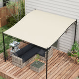 easycomfort easycomfort telo di ricambio per pergola da giardino 2 5x3 m con 8 fori di drenaggio in poliestere 297x243 cm beige