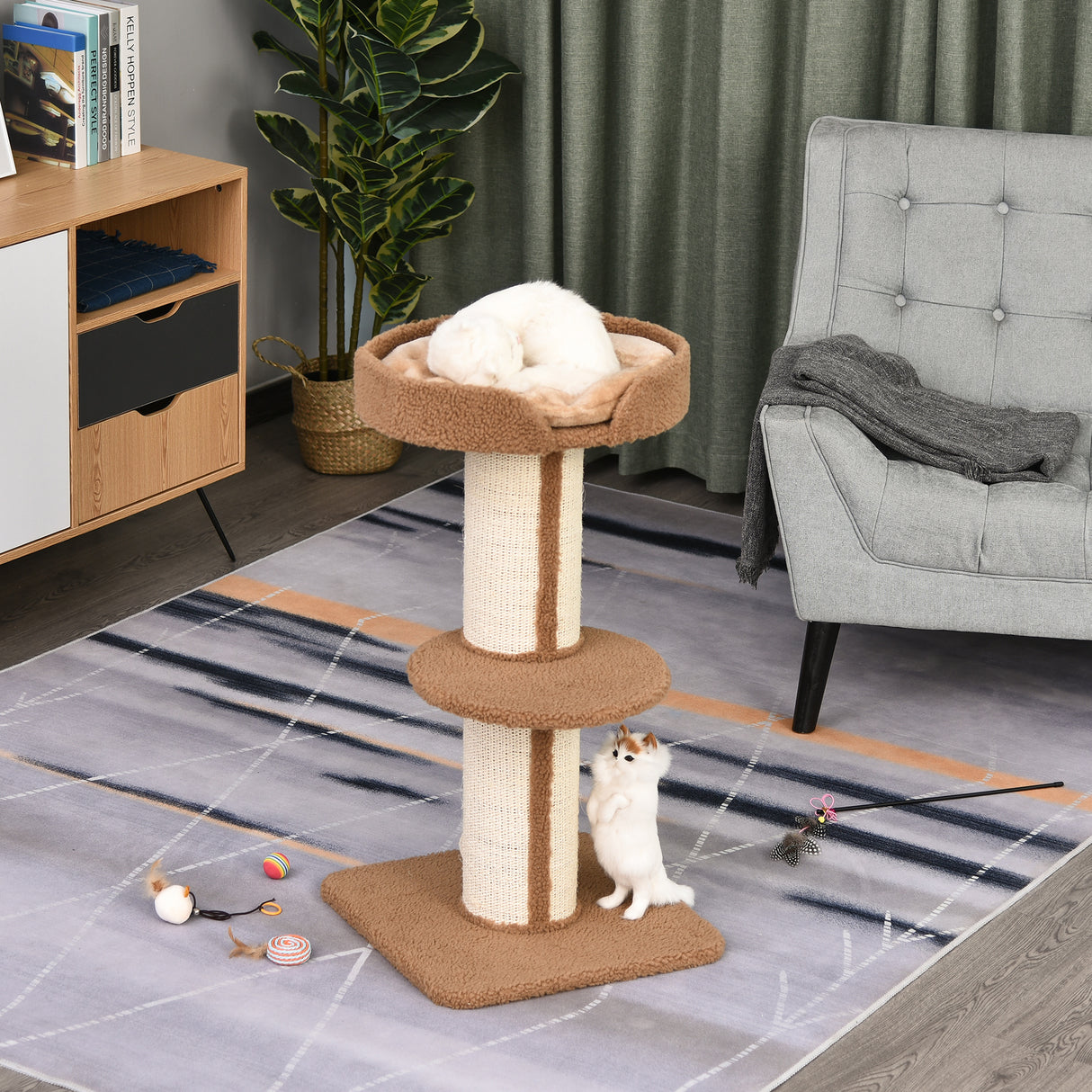 immagine-2-easycomfort-easycomfort-tiragraffi-ad-albero-per-gatti-con-cuccia-cuscino-rivestimento-peluche-e-pali-in-corda-sisal