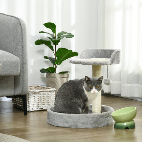 easycomfort easycomfort tiragraffi per gatti con lettini corda in juta e peluche 41x41x44 cm grigio chiaro