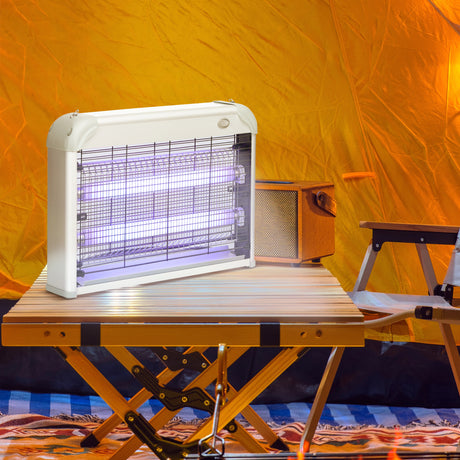 easycomfort easycomfort zapper per insetti e zanzare da 20w a luci led uv con vassoio rimovibile in abs e metallo 39x8x28 cm