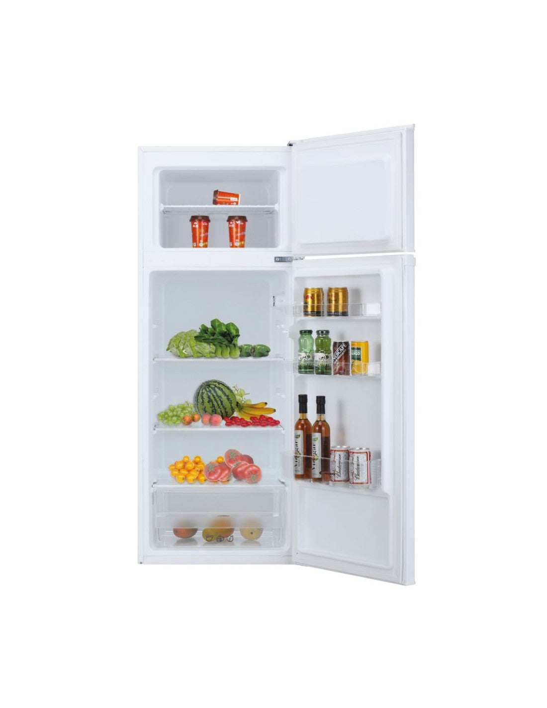 frigorifero doppia porta candy cmdd 5142 wmcn capacita 240 litri classe energetica f statico 143 cm bianco