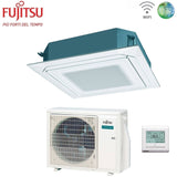 fujitsu condizionatore a cassetta fujitsu kr eco circular flow white 18000 btu auxg18krlb r 32 wi fi optional con griglia e filocomando