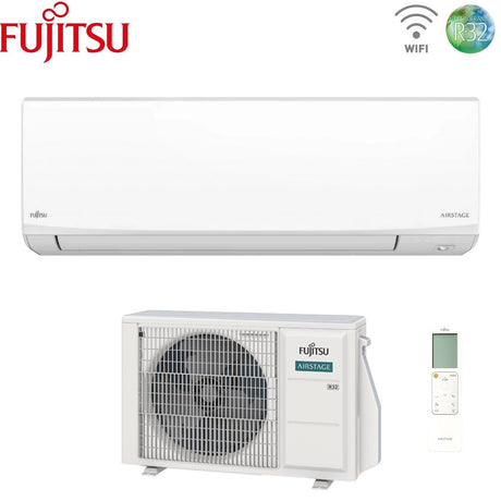 fujitsu condizionatore fujitsu kj white 9000 btu aseh09kjcal r 32 wi fi integrato