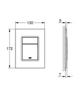 grohe placca di comando grohe skate cosmopolitan s bianco ean 4005176416033