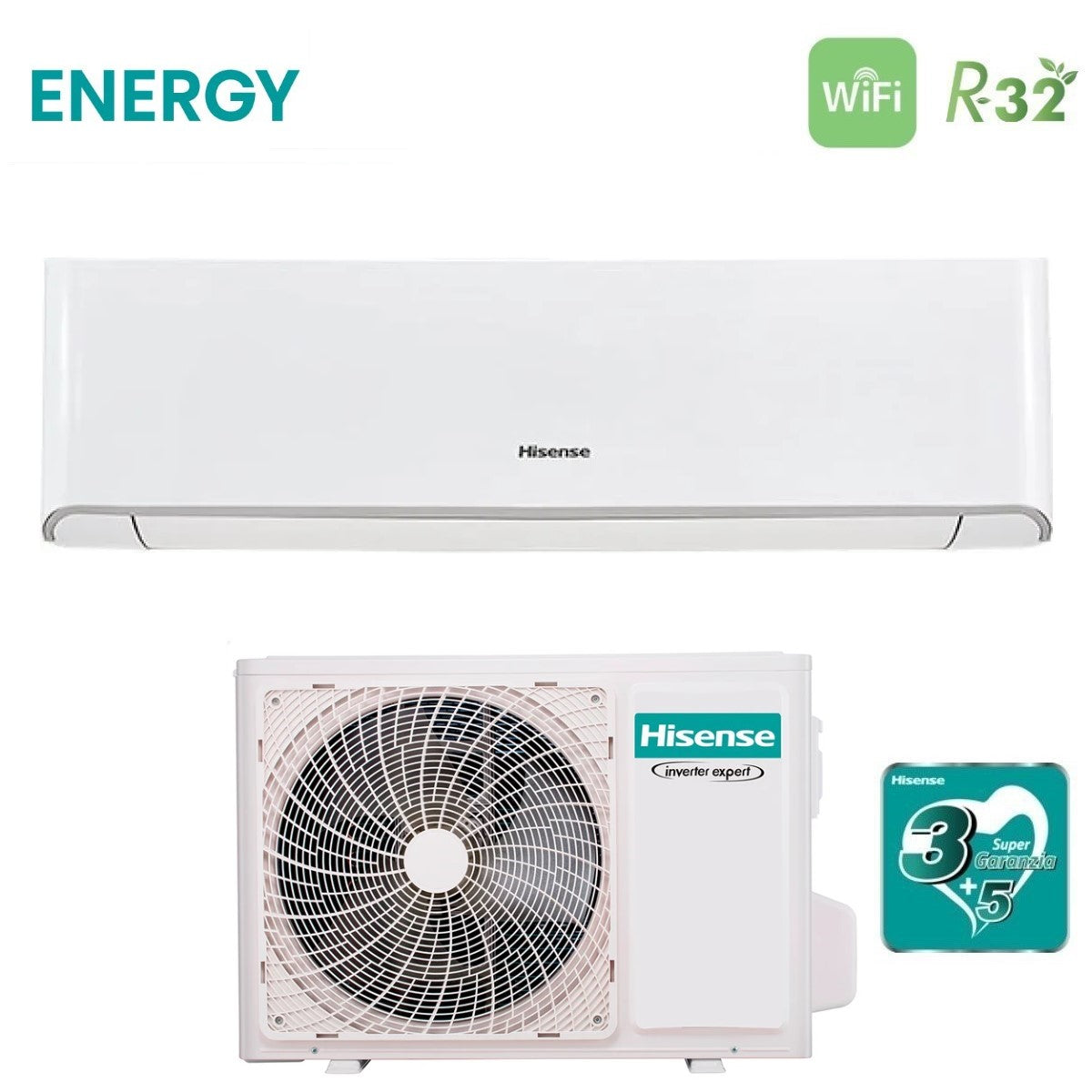 immagine-2-hisense-climatizzatore-condizionatore-hisense-inverter-serie-energy-12000-btu-tq35xe0cg-qe35xv2xw-r-32-wi-fi-integrato-classe-aa