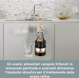 in sink erator dissipatore di rifiuti alimentari tritarifiuti insinkerator serie m mod 46