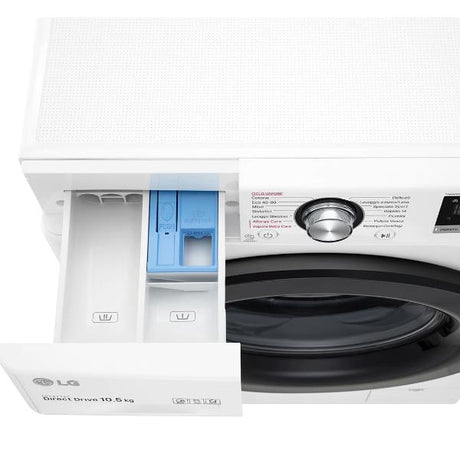 lavatrice a carico frontale lg 10 5 kg ai dd serie v3 f4wv310sae classe a a85xl60xp56 5 1400 giri lavaggio a vapore inverter direct drive