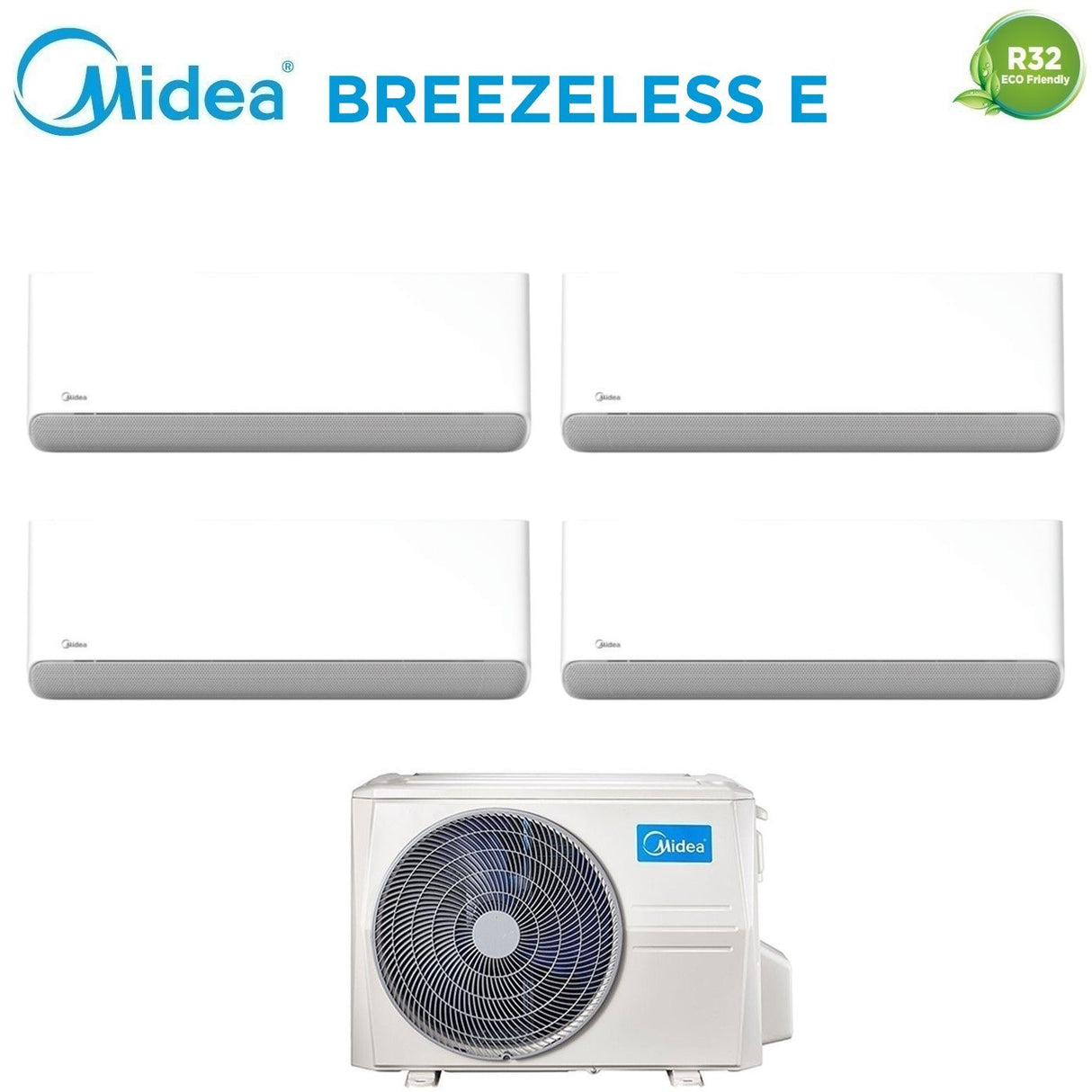 midea condizionatore quadri split midea breezeless e 991212 con m4oe 28hfn8 q r 32 wi fi integrato