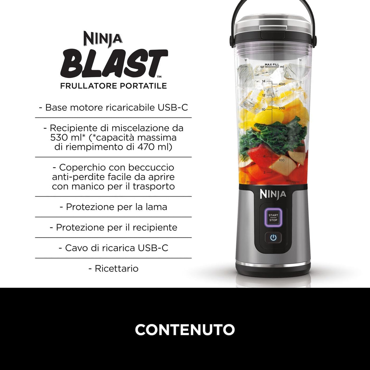 ninja frullatore portatile ninja blast bc151eubk ean 0622356274937