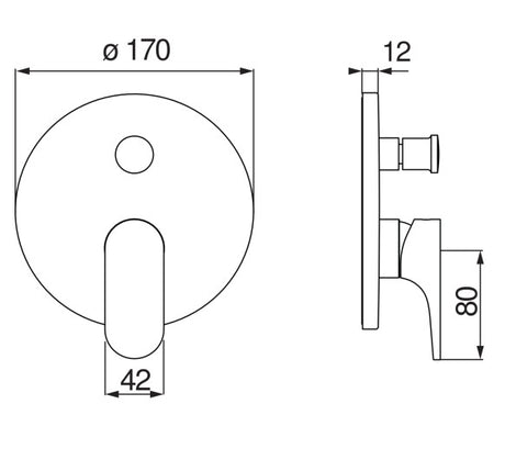 nobili miscelatore doccia ad incasso con deviatore nobili yoyo
