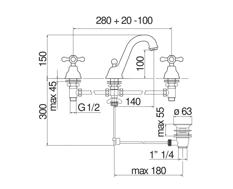 immagine-2-nobili-rubinetto-lavabo-con-3-fori-nobili-serie-grazia-finitura-cromo-grc50111cr