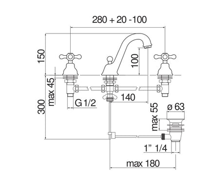 immagine-2-nobili-rubinetto-lavabo-con-3-fori-nobili-serie-grazia-finitura-cromo-grc50111cr