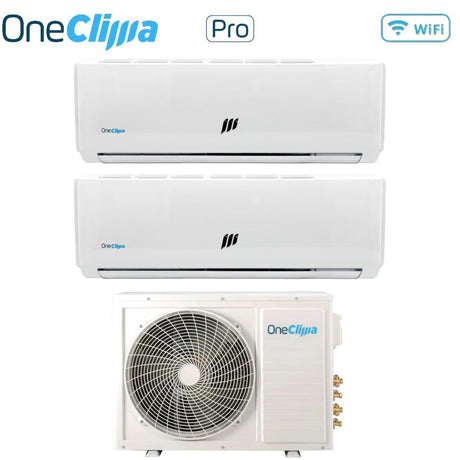 oneclima condizionatore dual split oneclima pro 912 con mlt14x2y24 r 32 wi fi optional