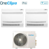 oneclima condizionatore oneclima dual split console 1818 con mlt42x5y24 r 32 wi fi optional con telecomando di serie