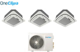 oneclima condizionatore oneclima trial split cassetta 4 vie 121218 con mlt42x5y24 r 32 wi fi optional griglia inclusa e telecomando di serie