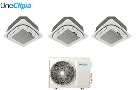 oneclima condizionatore oneclima trial split cassetta 4 vie 121218 con mlt42x5y24 r 32 wi fi optional griglia inclusa e telecomando di serie