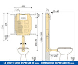 pucci cassetta di risciacquo da incasso pucci eco 9 4 litri con due pulsanti