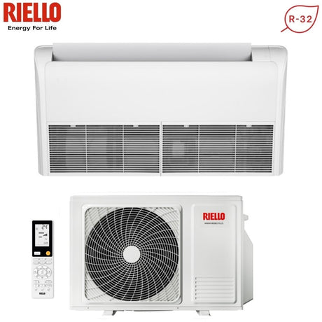 riello condizionatore soffittopavimento riello 12000 btu aaria mono plus i ams 35 p r 32 con telecomando infrarossi