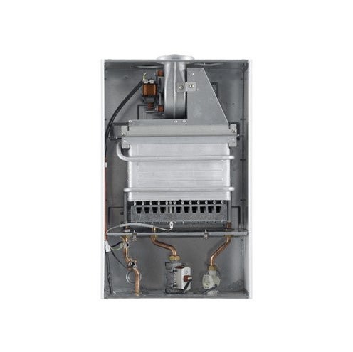 scaldabagno a gas baxi mod. acquaprojet_ blue 11 fi gl low nox completo di kit scarico fumi gpl new