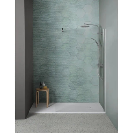 sfa piatto doccia sfa kinedo pietraviva 120 x 80 cm in resina effetto pietra bianco opaco ean 8033237883728