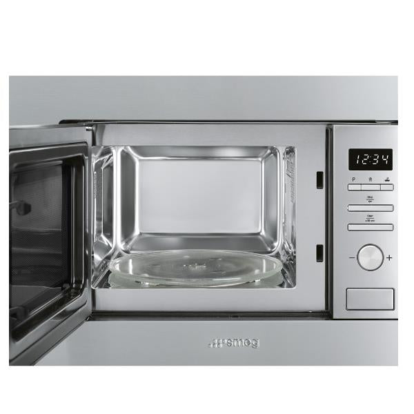 smeg forno a microode ad incasso smeg fmi017x 19 litri 700 w a388xl595xp335 grill manopola led orologio integrato acciaio inossidabile ean 8017709229450