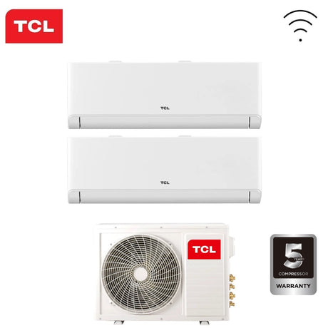 tcl climatizzatore condizionatore tcl dual split inverter serie breezein 918 con mt1821 r 32 wi fi integrato 900018000