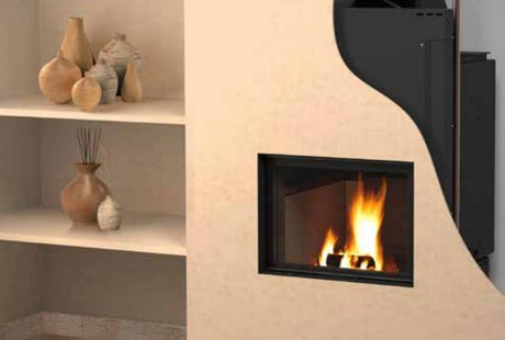 termocamino a legna ctm basic eco 24 con scambiatore full link