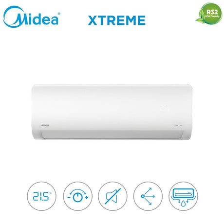 unita interna a parete midea inverter serie xtreme pro 24000 btu msagdu 24hrfn8 r 32 wi fi integrato