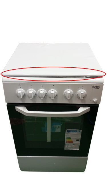 beko area occasioni 2321 cucina a gas beko css42014fw 4 fuochi forno elettrico 54 litri a85xl50xp50 bianco