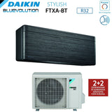 climatizzatore condizionatore daikin bluevolution inverter serie ftxa bt stylish real blackwood 12000 btu ftxa35bt r 32 wi fi integrato classe a___ colore legno nero garanzia italiana novita