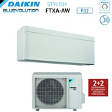 climatizzatore condizionatore daikin bluevolution inverter serie stylish white 9000 btu ftxa25aw r 32 wi fi classe a___ bianco new 2018