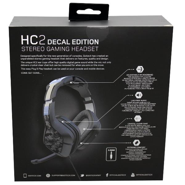 cuffie gioteck usb hc2 gaming con microfono