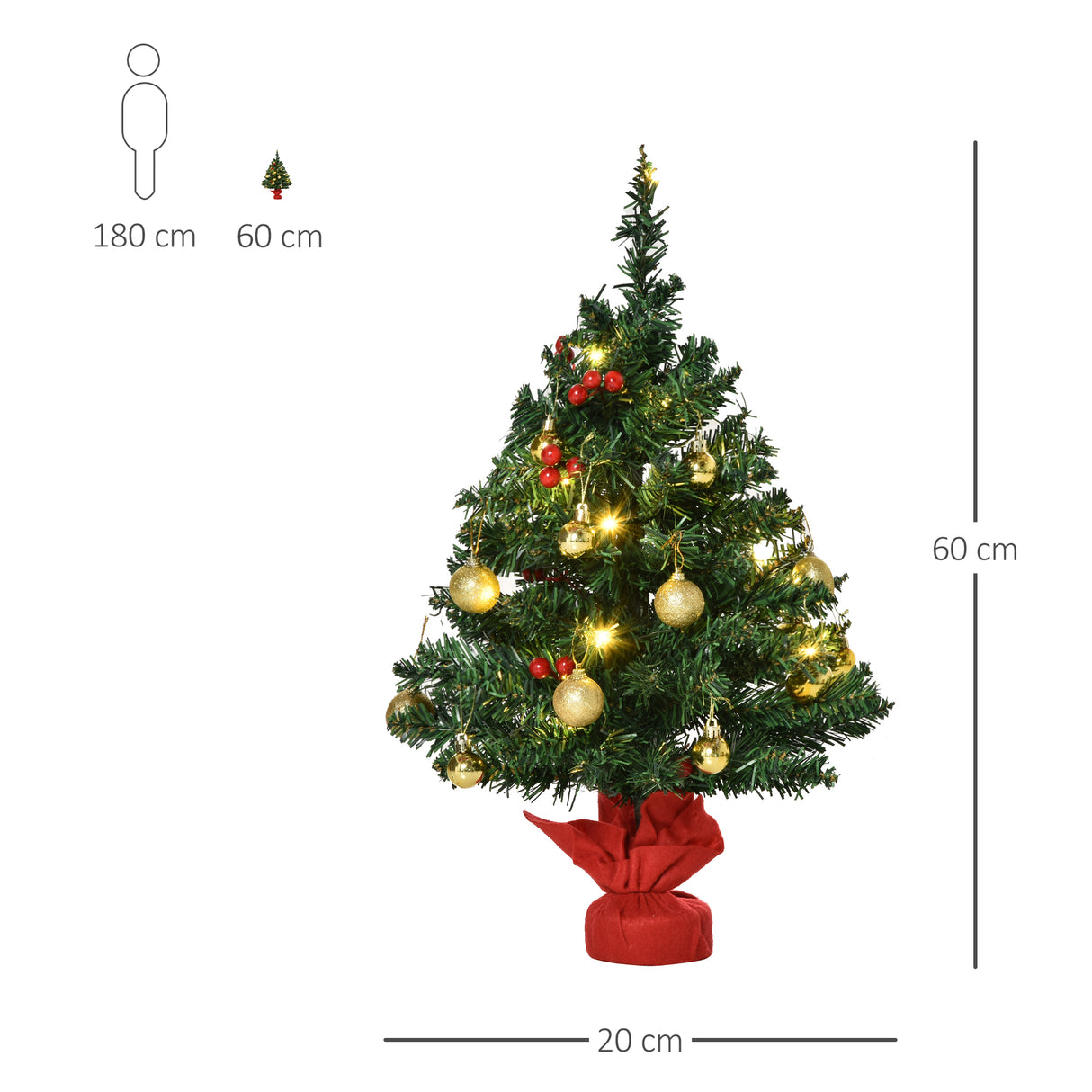 immagine-3-easycomfort-easycomfort-albero-di-natale-60cm-con-15-luci-a-led-73-rami-albero-di-natale-artificiale-con-decorazioni