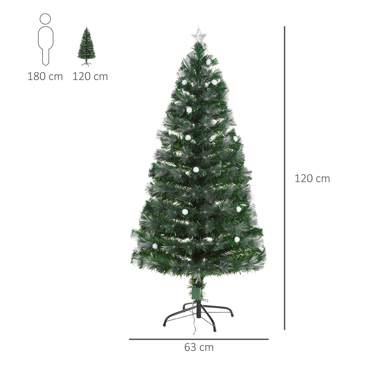 immagine-3-easycomfort-easycomfort-albero-di-natale-artificiale-120cm-con-130-rami-albero-di-natale-con-luci-a-led-e-fibre-ottiche-base-pieghevole-rimovibile