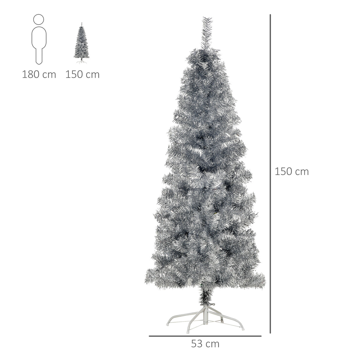 immagine-3-easycomfort-easycomfort-albero-di-natale-artificiale-alto-150cm-con-408-rami-albero-di-natale-slim-con-base-rimovibile-in-pet-e-acciaio-argento