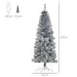 immagine-3-easycomfort-easycomfort-albero-di-natale-artificiale-alto-150cm-con-408-rami-albero-di-natale-slim-con-base-rimovibile-in-pet-e-acciaio-argento