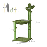 immagine-3-easycomfort-easycomfort-albero-tiragraffi-per-gatti-fino-4-5kg-a-forma-di-cactus-con-palline-e-amaca-40x40x96cm-verde