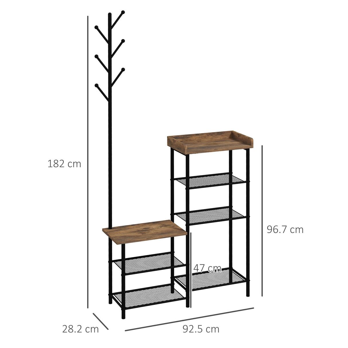 immagine-3-easycomfort-easycomfort-appendiabiti-da-terra-a-6-ganci-in-truciolato-e-acciaio-con-mobile-scarpiera-portaoggetti-92-5x28-2x182-cm