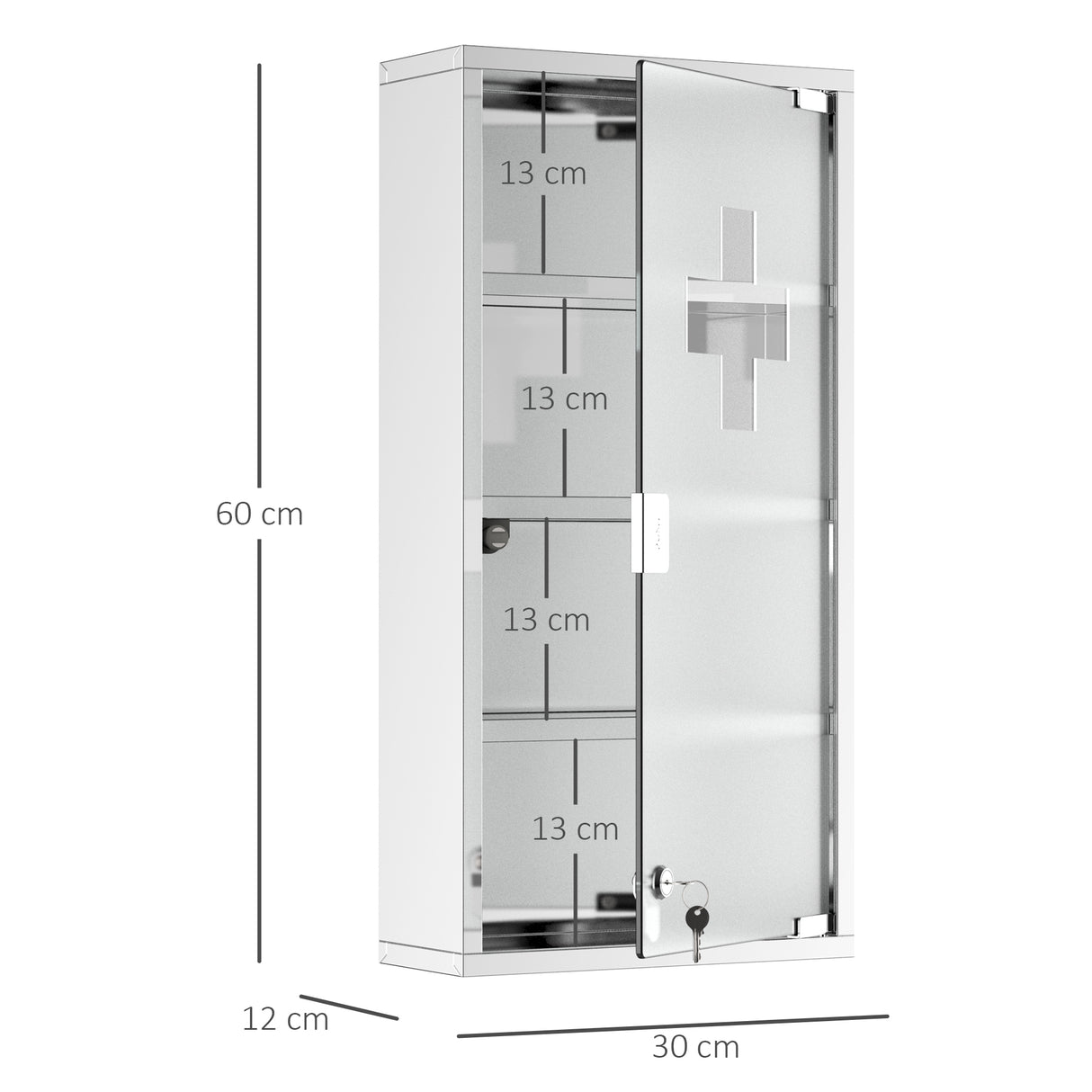 immagine-3-easycomfort-easycomfort-armadietto-medicinale-cassetta-porta-medicina-a-quattro-ripiani-in-acciaio-inox-30-x-12-x-60cm-ean-8054111841658