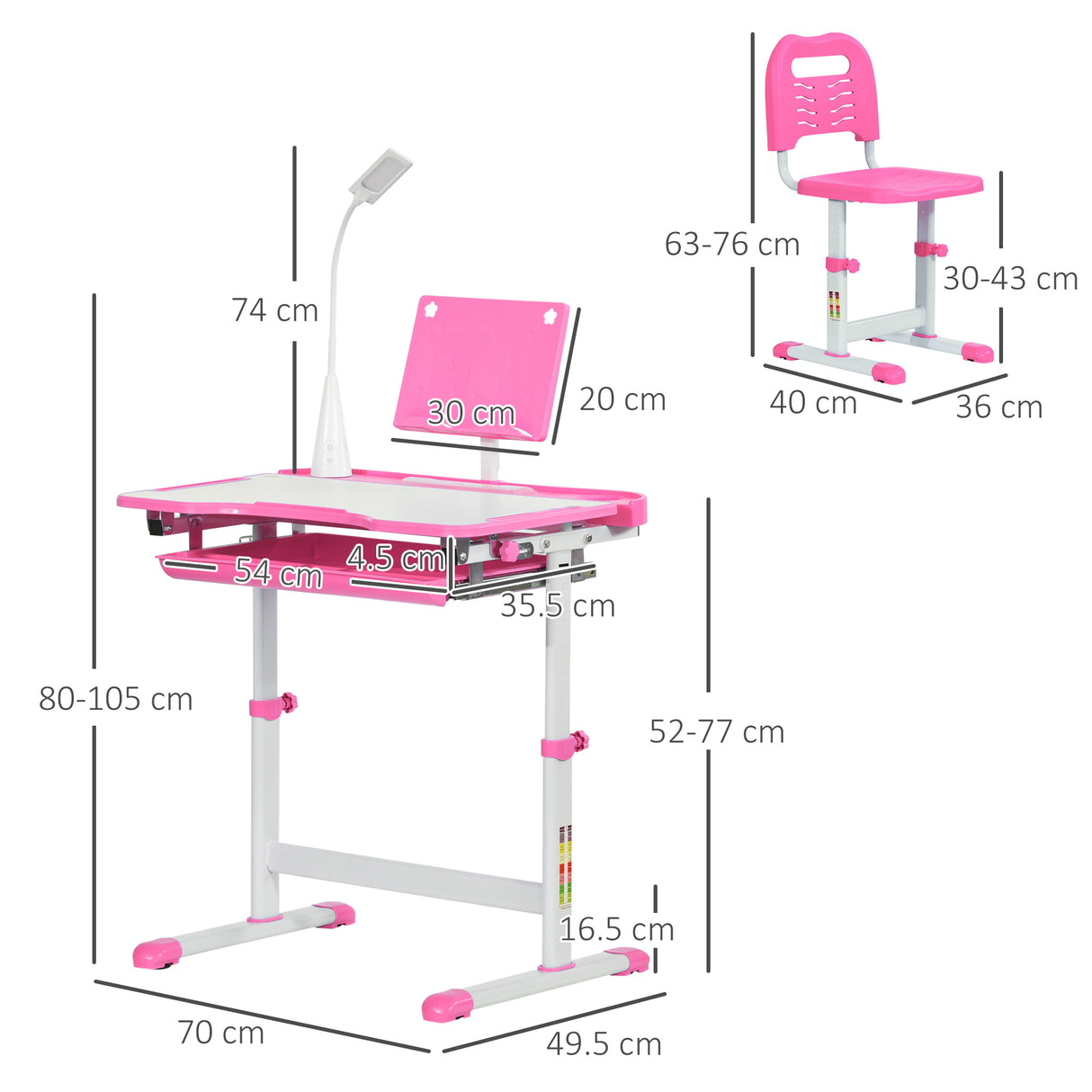 immagine-3-easycomfort-easycomfort-banco-scuola-regolabile-con-sedia-per-bambini-6-12-anni-70x49-5x80-105-cm-rosa