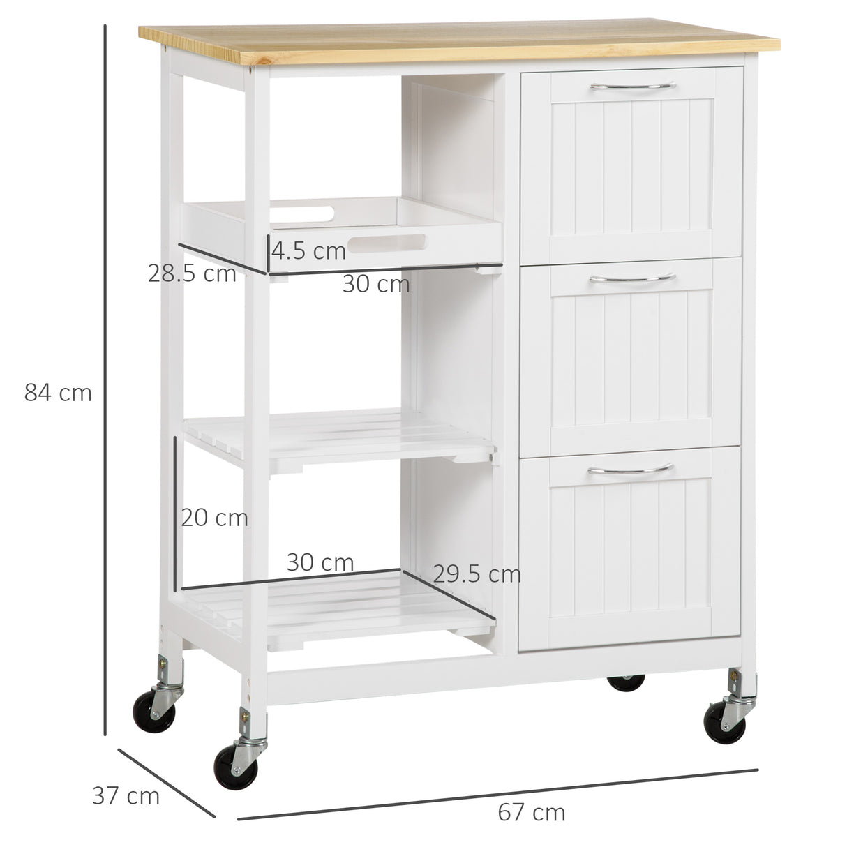 immagine-3-easycomfort-easycomfort-carrello-da-cucina-con-3-cassetti-2-ripiani-aperti-e-vassoio-rimovibile-in-mdf-e-legno-di-pino-67x37x87-cm