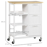 immagine-3-easycomfort-easycomfort-carrello-da-cucina-con-3-cassetti-2-ripiani-aperti-e-vassoio-rimovibile-in-mdf-e-legno-di-pino-67x37x87-cm