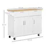 immagine-3-easycomfort-easycomfort-carrello-da-cucina-multiuso-in-legno-con-2-cassetti-3-antine-e-4-ruote-121x46x91cm-bianco