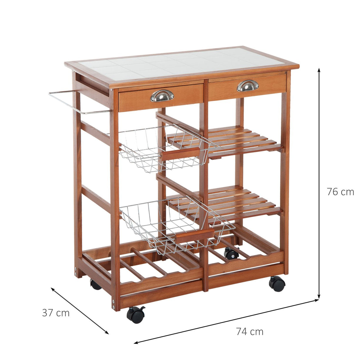 immagine-3-easycomfort-easycomfort-carrello-da-cucina-multiuso-in-legno-di-pino-con-4-ruote-e-cassetti-74x37x75cm-marrone-chiaro-ean-8054144130897