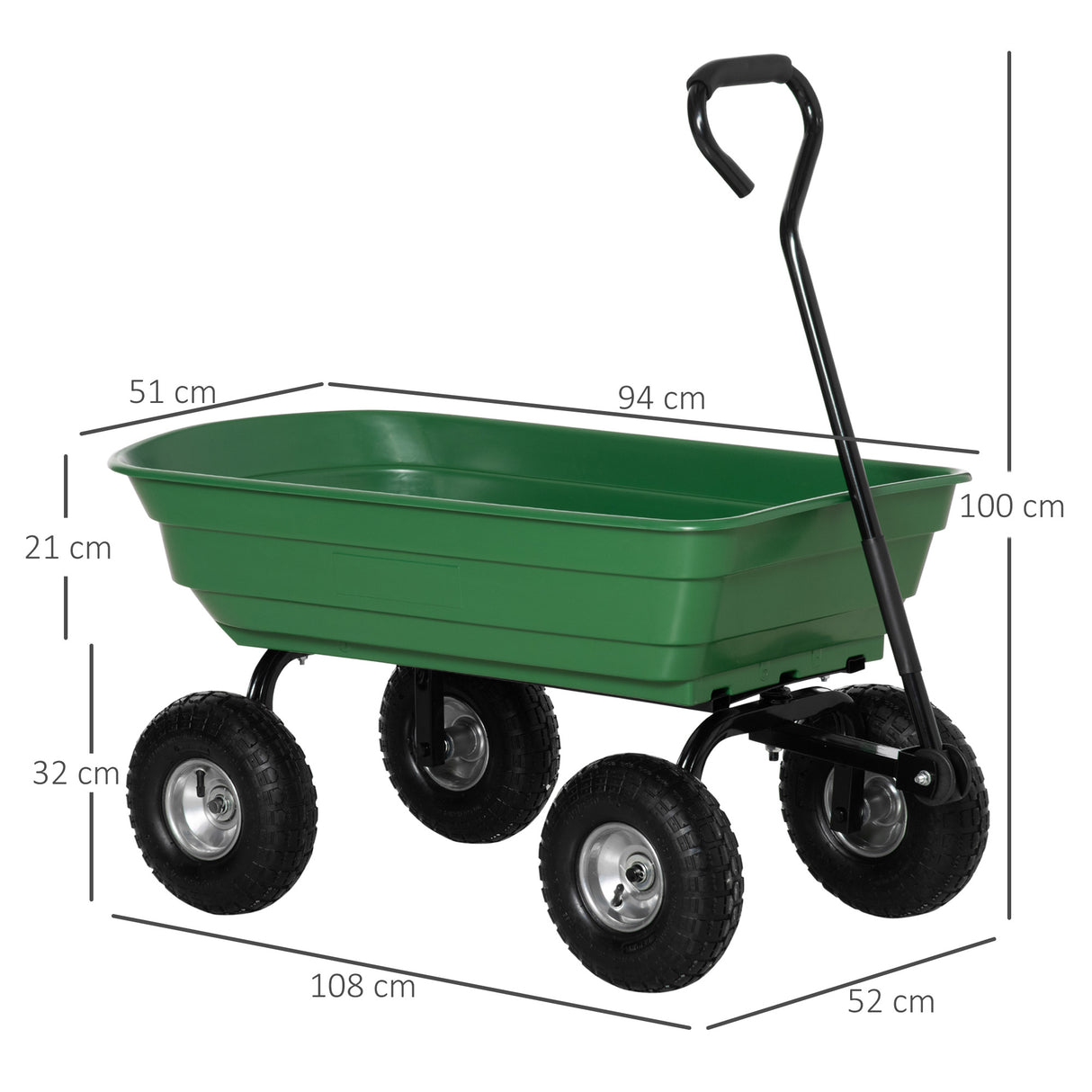 immagine-3-easycomfort-easycomfort-carrello-da-giardino-con-struttura-in-acciaio-e-pneumatici-108x52x100cm-verde