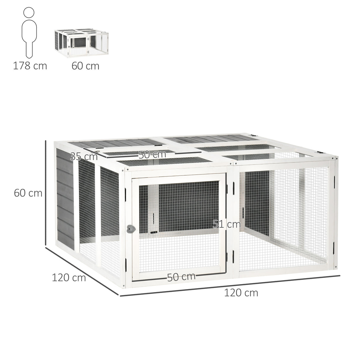 immagine-3-easycomfort-easycomfort-conigliera-da-esterno-e-interno-con-tetto-apribile-gabbia-per-2-4-conigli-grigia