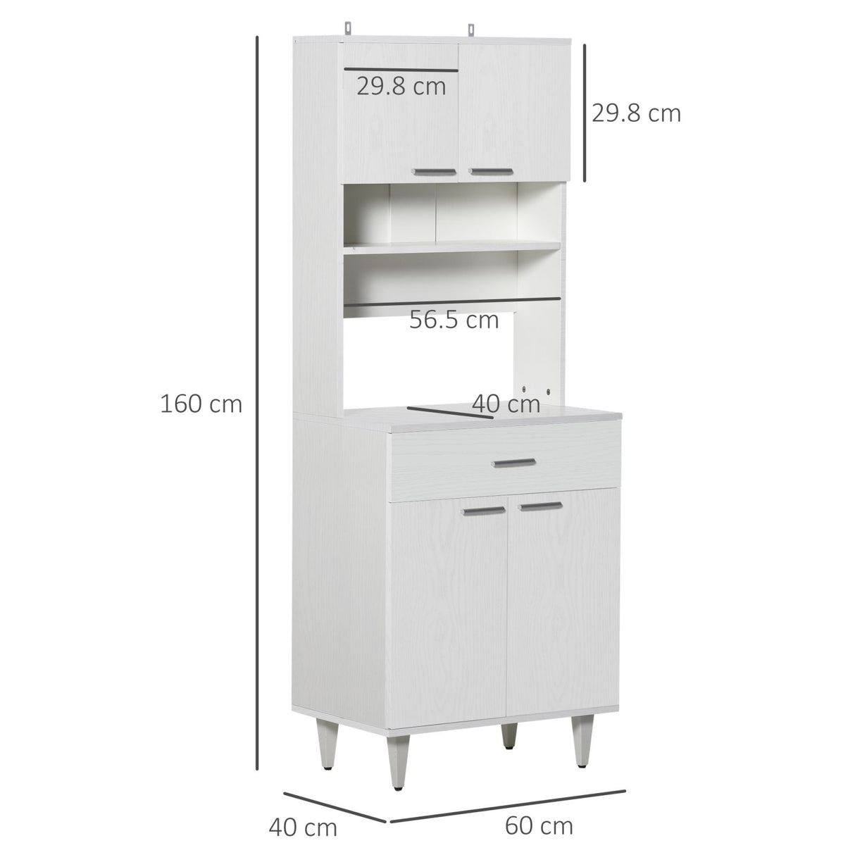 immagine-3-easycomfort-easycomfort-credenza-alta-da-cucina-madia-classica-bianca-in-legno-con-2-armadietti-e-1-mensola-bianco-60x40x160cm-ean-8054111847094