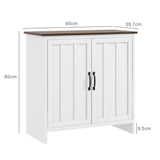 easycomfort easycomfort credenza cucina moderna a 2 ante con ripiano regolabile in legno 80x39 7x80cm bianco