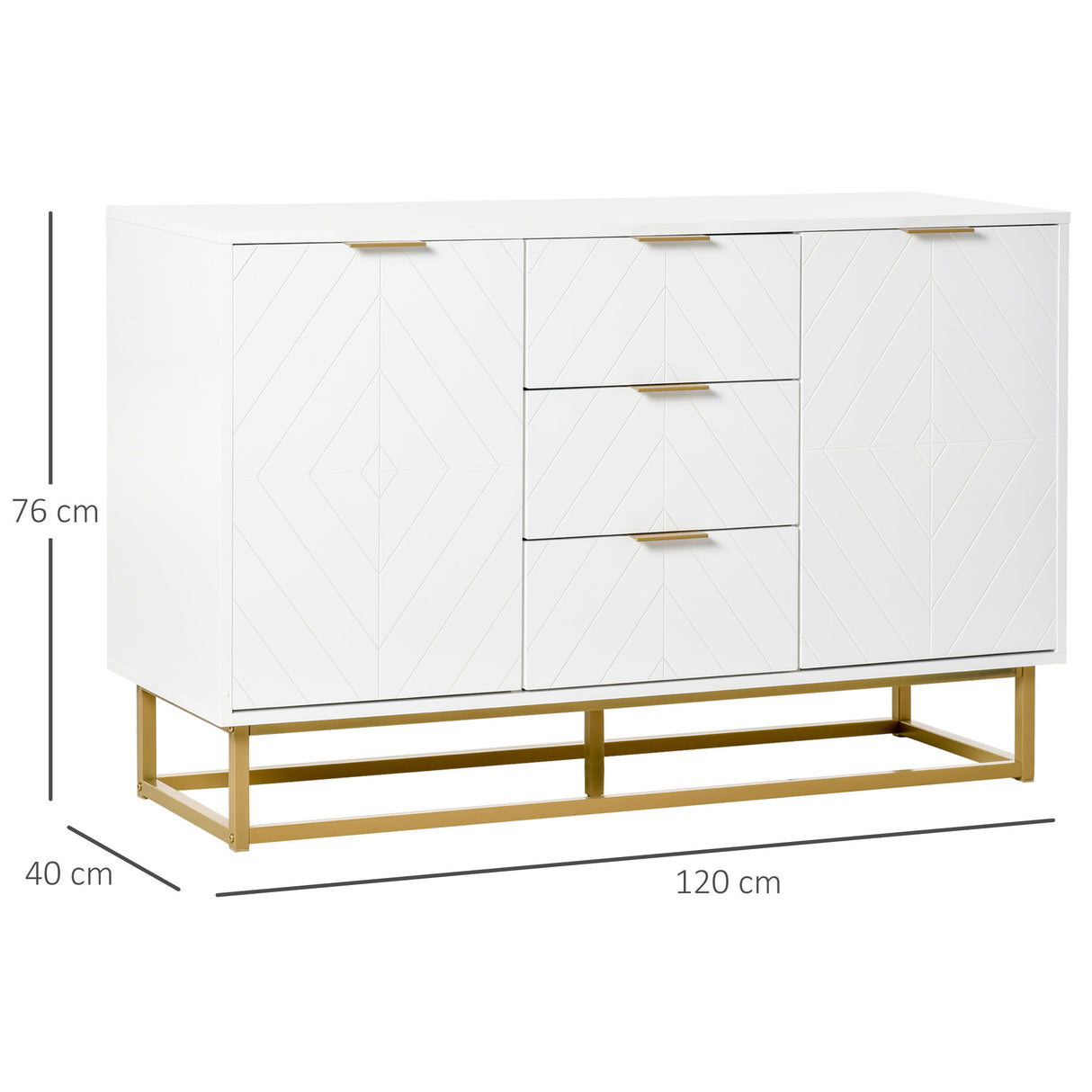 immagine-3-easycomfort-easycomfort-credenza-moderna-bianca-credenza-bassa-buffet-per-cucina-o-sala-da-pranzo-con-3-cassetti-e-2-ante-120x40x76cm